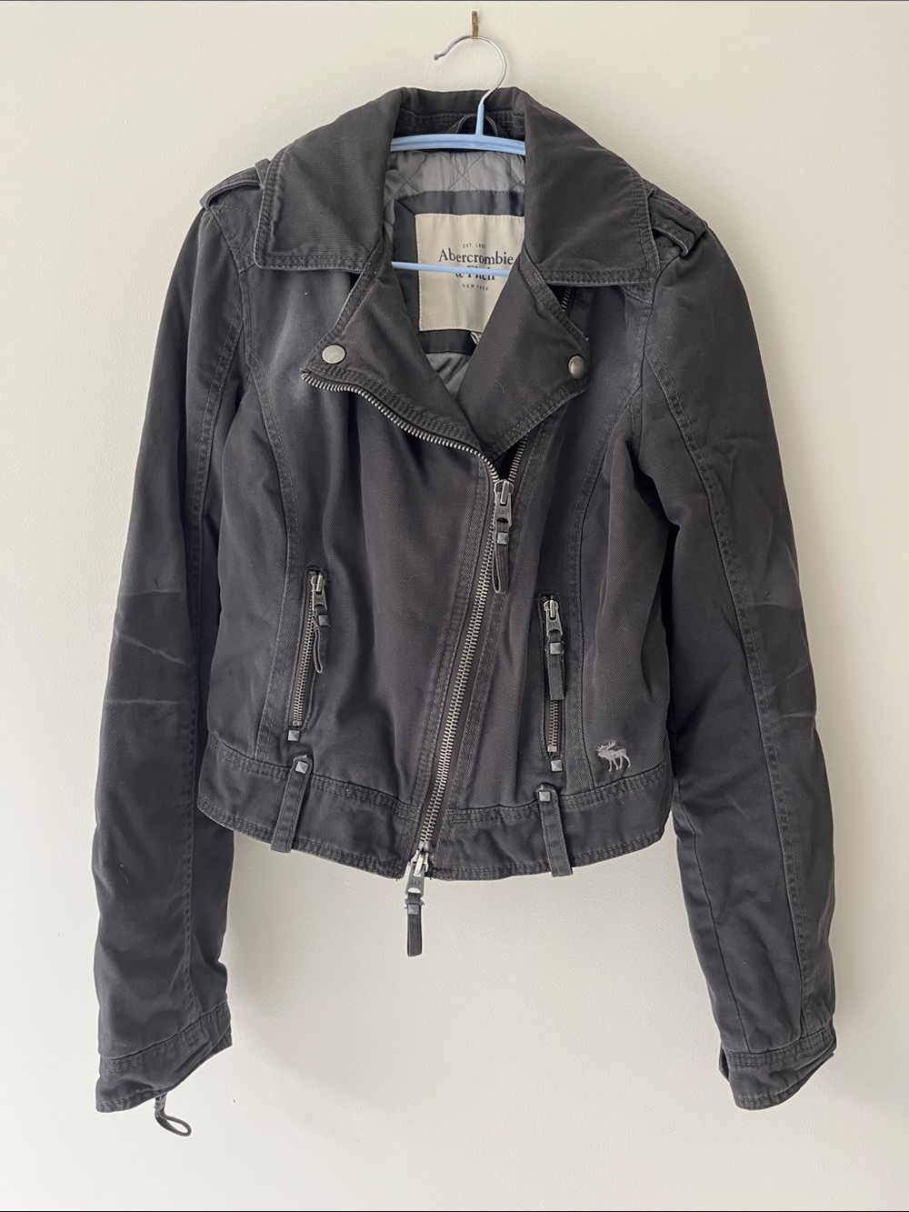 Abercrombie Denim Moto Jacket